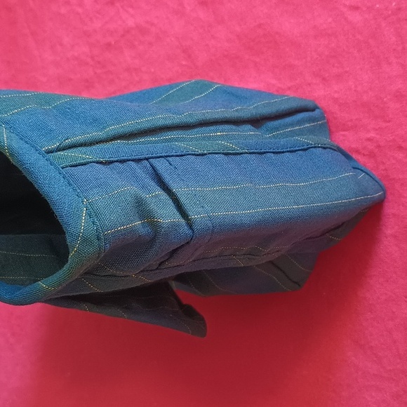 Longaberger Collectors Club 5 Year Anniversary Basket Liner Navy Green NWT - Picture 5 of 6